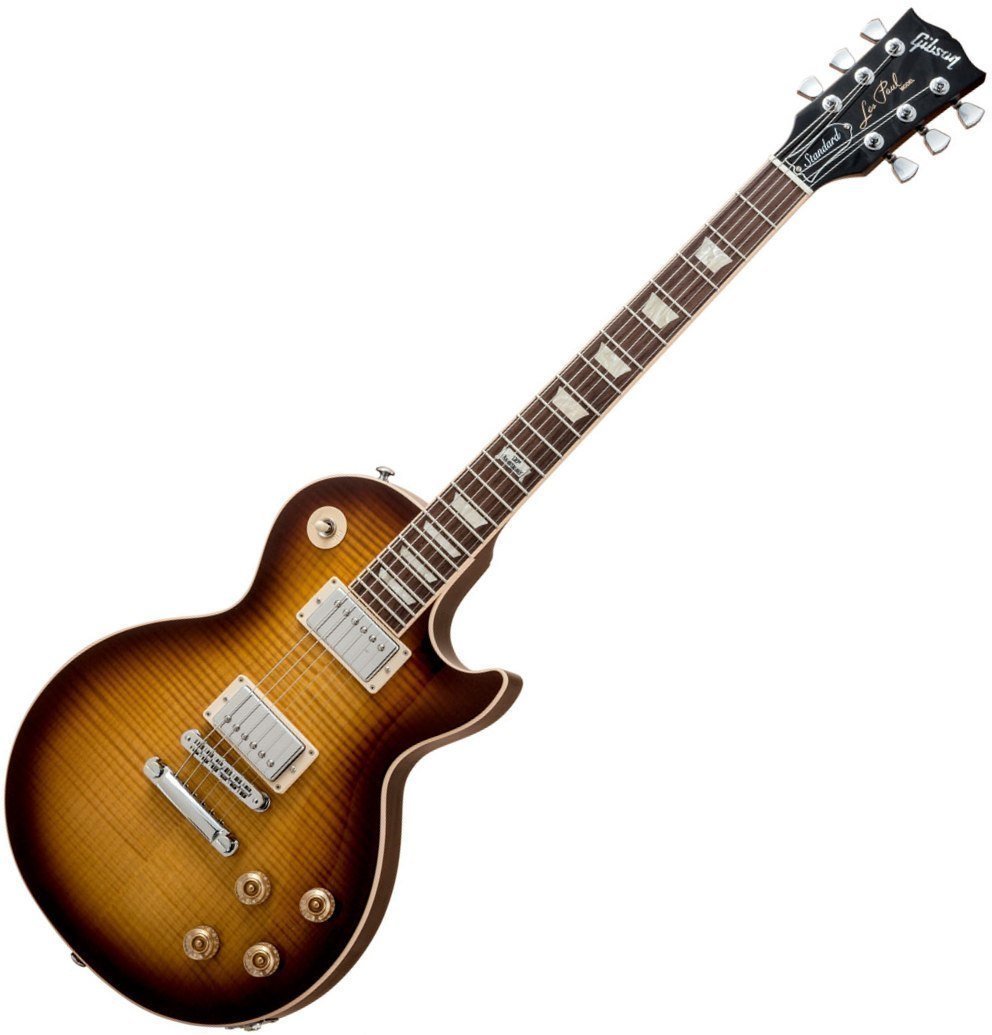 Guitare électrique Gibson Les Paul Standard Plus 2014 Tobacco Sunburst Perimeter