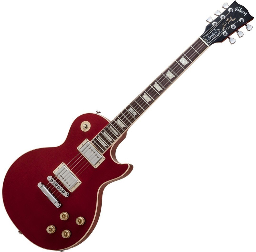Electric guitar Gibson Les Paul Standard Plus 2014 Brilliant Red