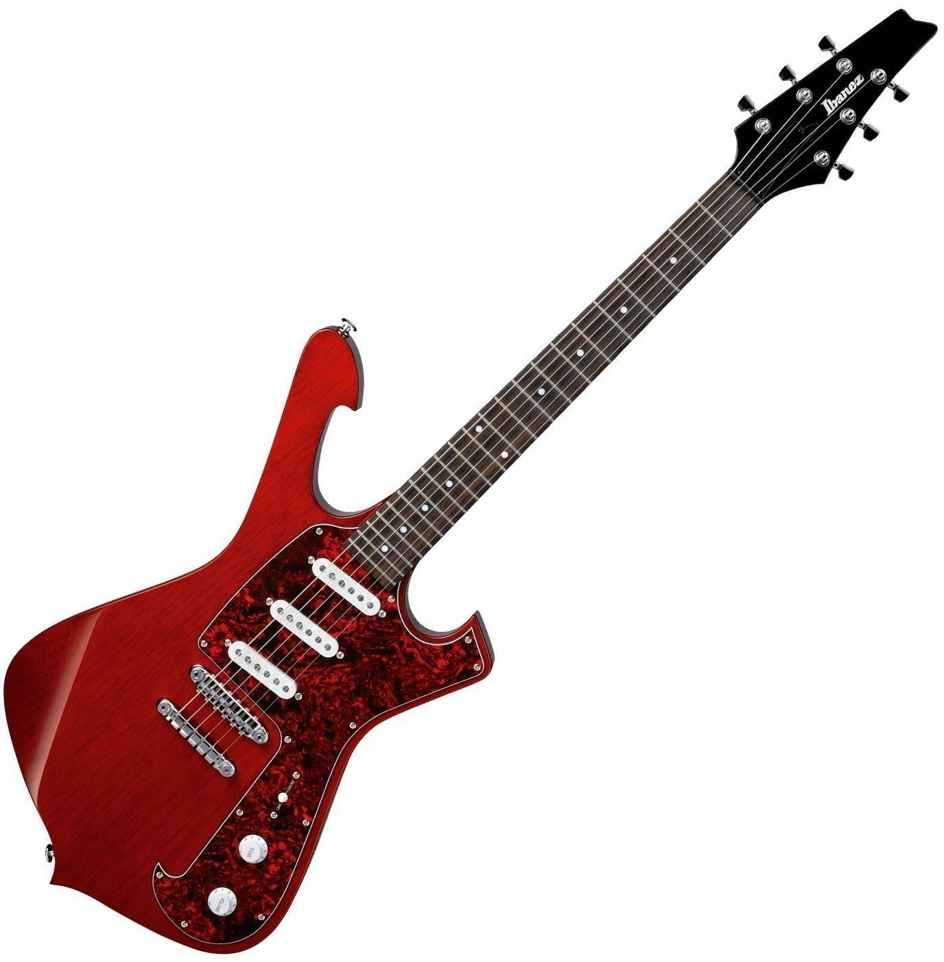 Signatur elektrisk guitar Ibanez FRM 100 Transparent Red
