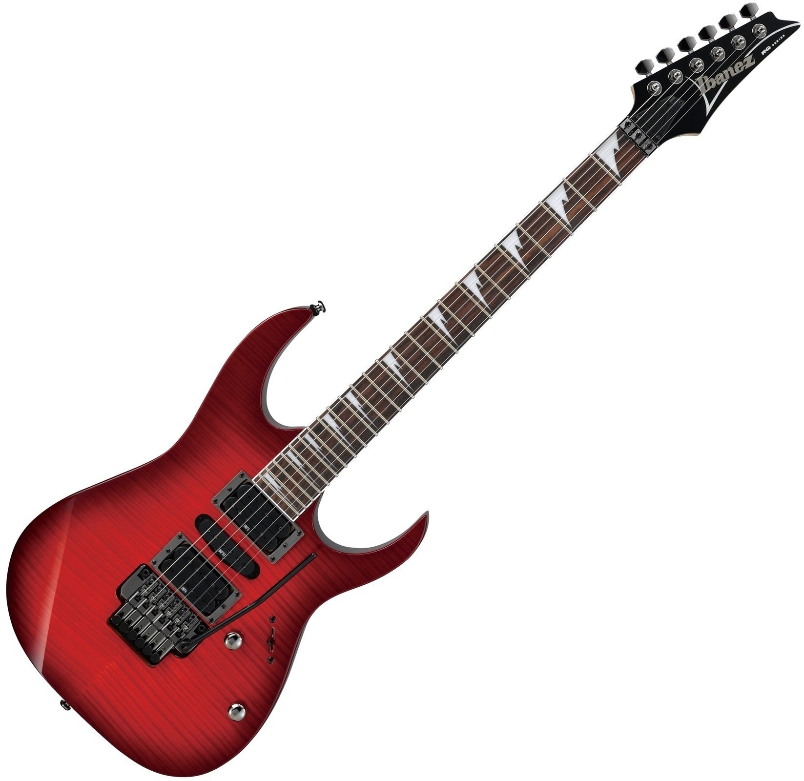 Guitare électrique Ibanez RG 370FMZ Transparent Red Burst