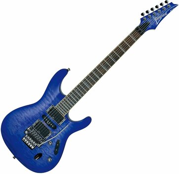 Electric guitar Ibanez S 570DXQM Bright Blue Burst - 1