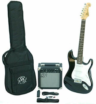 Elektromos gitár SX SE1 Fekete - 1