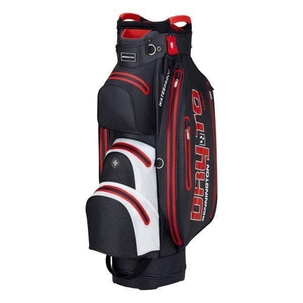 Borsa da golf Cart Bag Bennington Dry 14+1 Tour Black/White/Red Borsa da golf Cart Bag