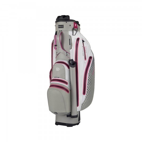 Golf Bag Bennington Sport QO 9 Lite Grey/White/Pink Golf Bag