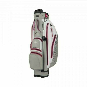 Cart Bag Bennington Sport QO 9 Lite Grey/White/Pink Cart Bag - 1