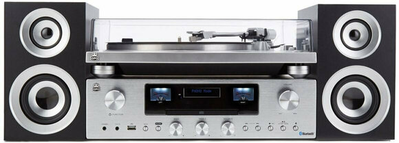 Gramofon kit GPO Retro PR 100-200 Bundle Silver - 1