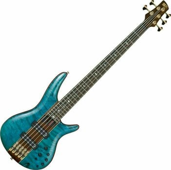Basse 5 cordes Ibanez SR2405W-CGL Caribbean Green Low Gloss Basse 5 cordes - 1