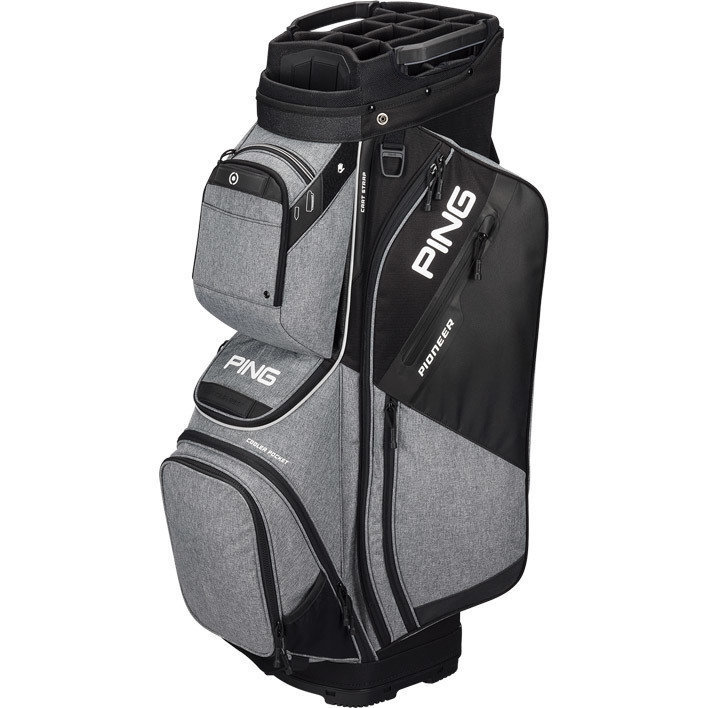 Чантa за голф Ping Pioneer Heather Grey/Black Cart Bag