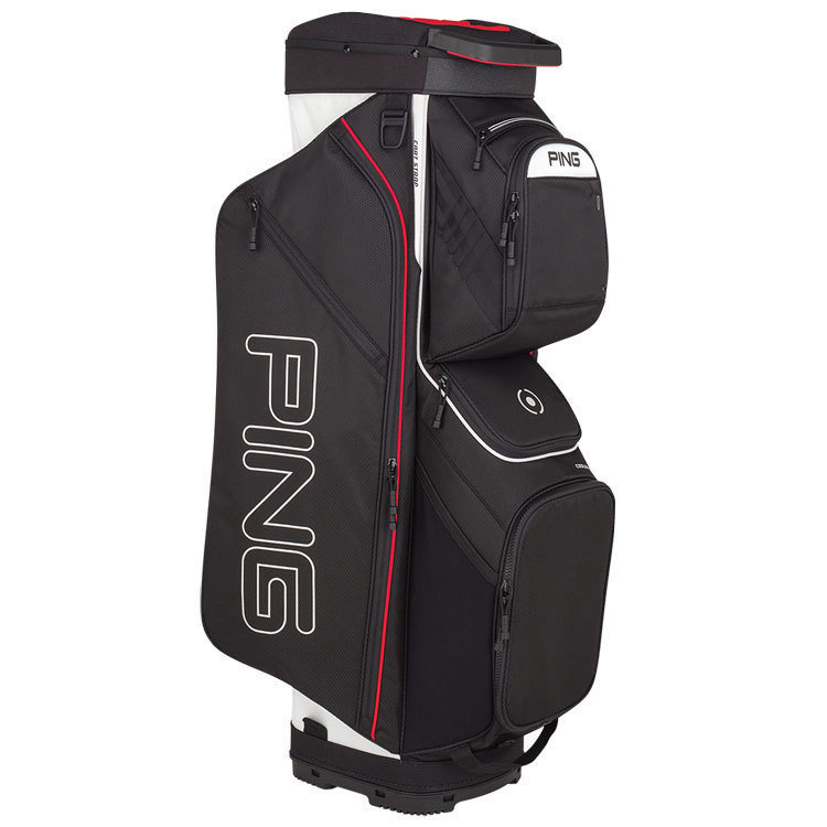 Golf Bag Ping Traverse Black/White/Scarlet Cart Bag