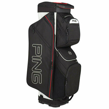 Golflaukku Ping Traverse Black/White/Scarlet Cart Bag - 1