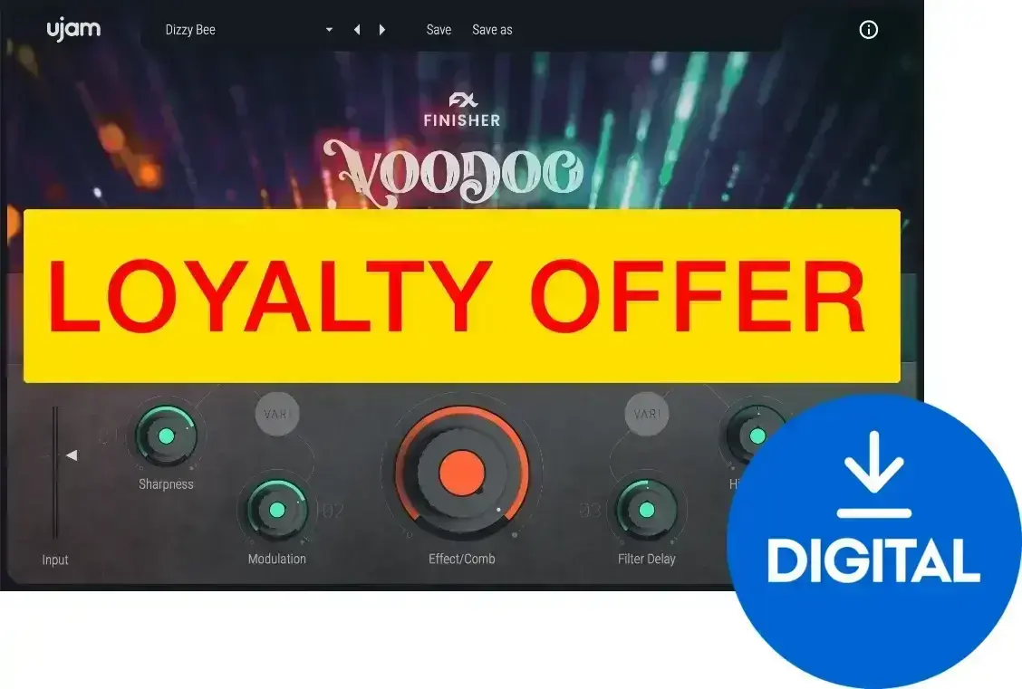 FX-prosessori-ohjelmistolisäosa UJAM VOODOO Loyalty Offer (Digitaalinen tuote)