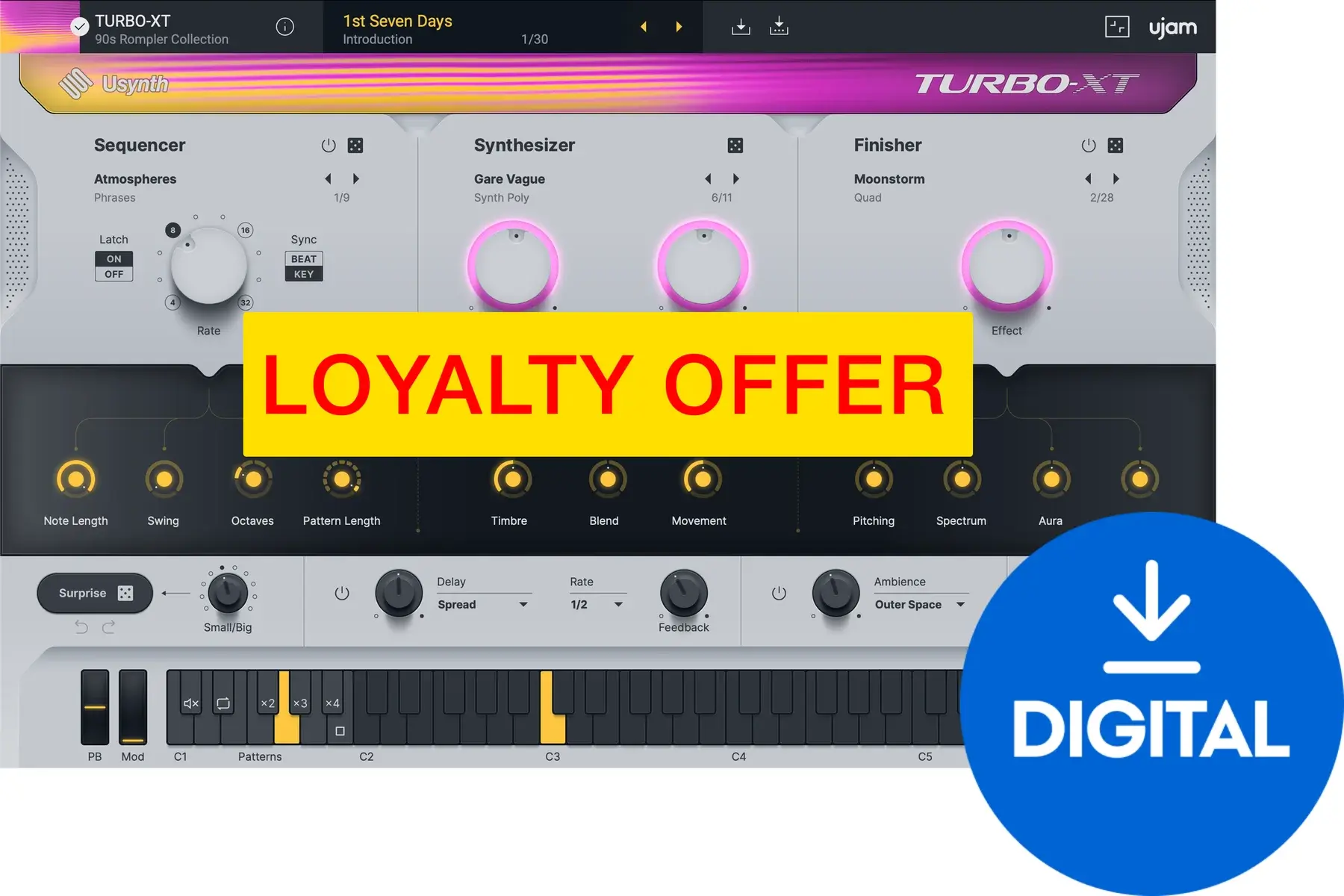 Studio software plug-in effect UJAM TURBO-XT Loyalty Offer (Digitaal product)