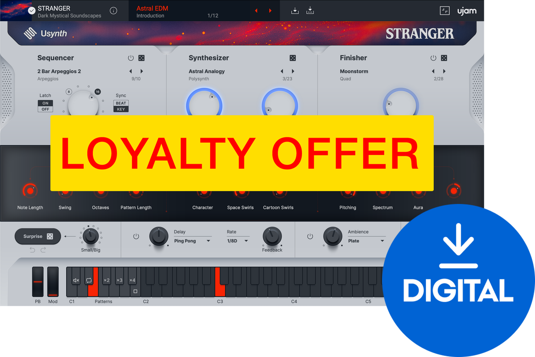 FX-prosessori-ohjelmistolisäosa UJAM STRANGER Loyalty Offer (Digitaalinen tuote)