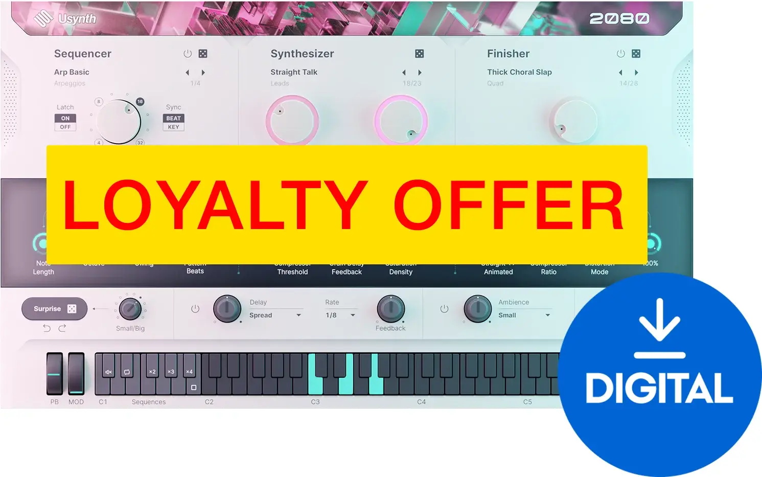 Studio software plug-in effect UJAM 2080 Loyalty Offer (Digitaal product)