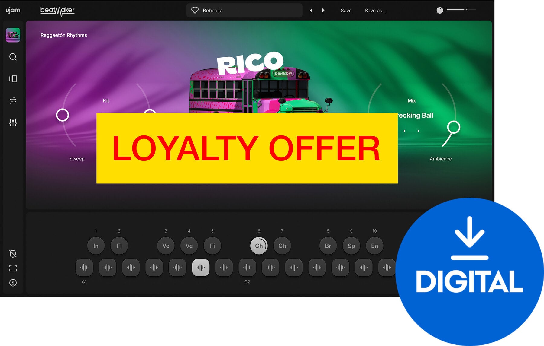 VST Instrument UJAM RICO Loyalty Offer (Digitaal product)