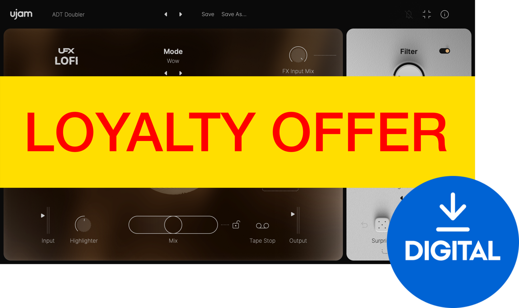 Plugins d'effets UJAM UFX LOFI Loyalty Offer (Produit numérique)