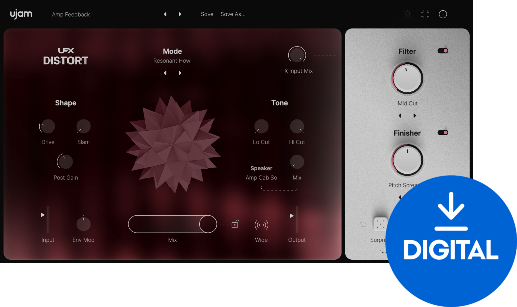 Studio software plug-in effect UJAM UFX DISTORT (Digitaal product)