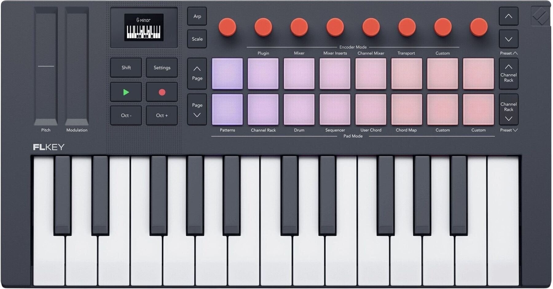 Master-Keyboard Novation Flkey 2 Mini 25 Master-Keyboard