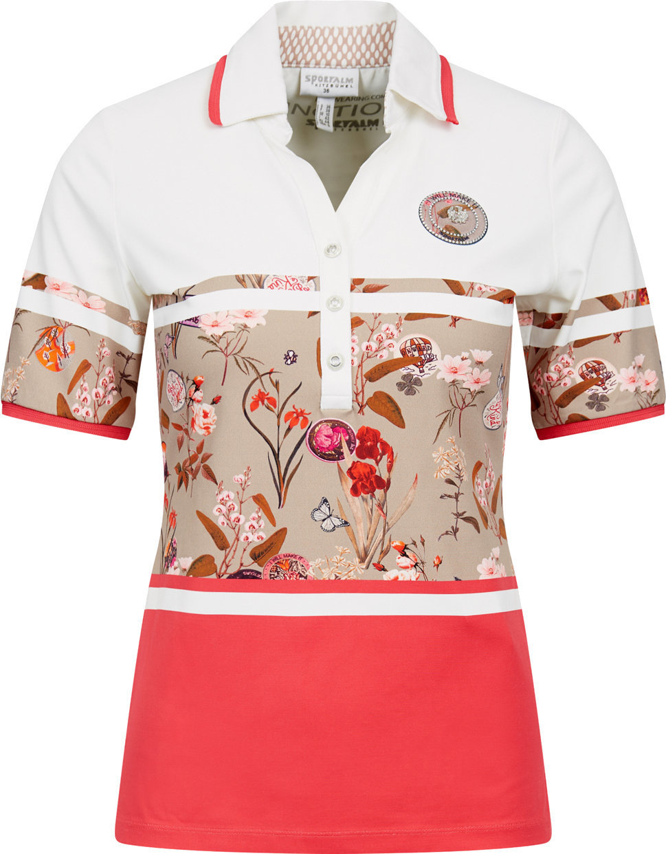 Camiseta polo Sportalm Cinja Womens Polo Shirt Pine Bark 36