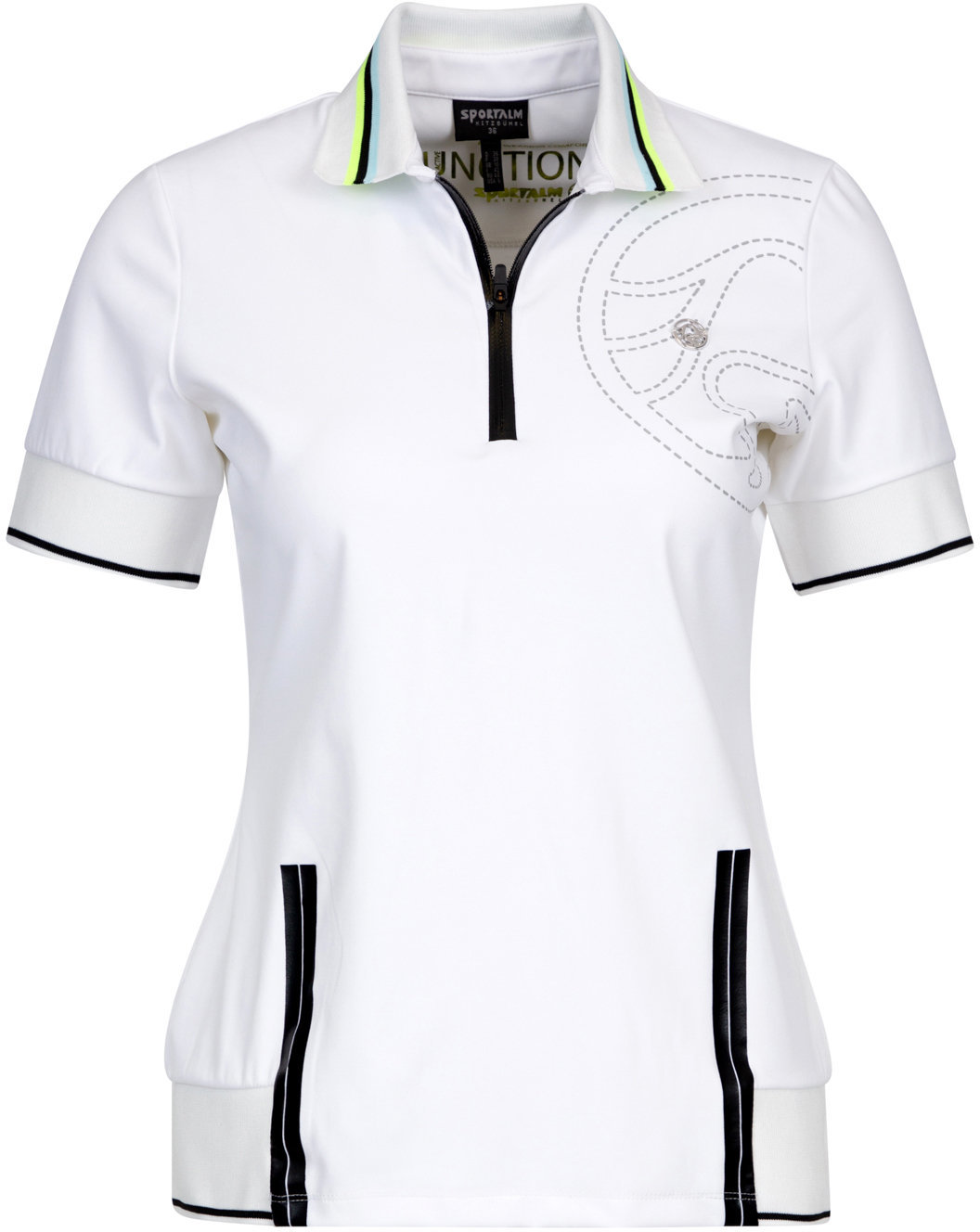 Poloshirt Sportalm Guana Womens Polo Shirt White 34
