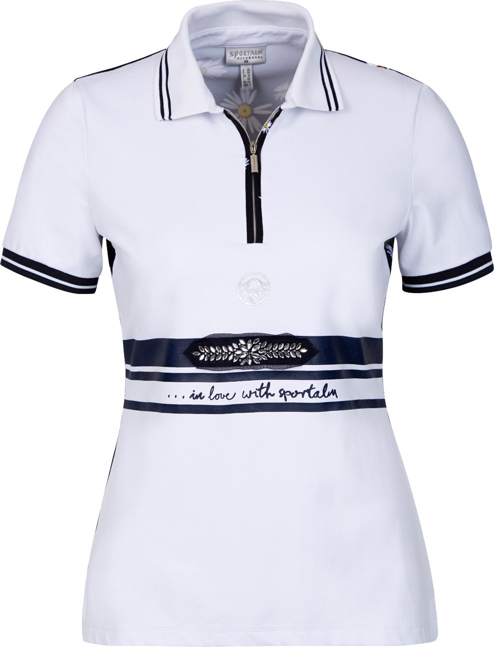 Camisa pólo Sportalm Chlora Womens Polo Shirt White 40
