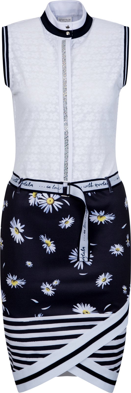 Skirt / Dress Sportalm Perfora Womens Polo Dress Optical White 38