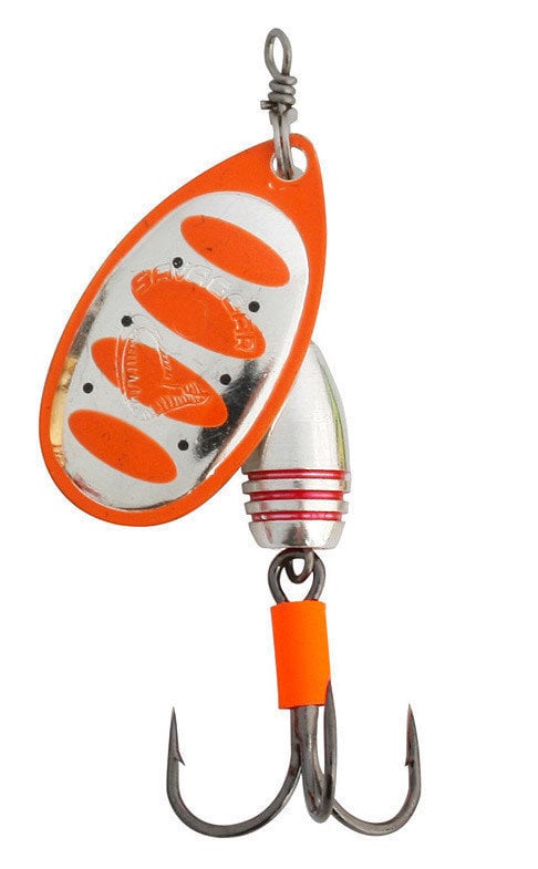 Colher rotativa Savage Gear Rotex Spinner Fluo Orange Silver 5,5 g