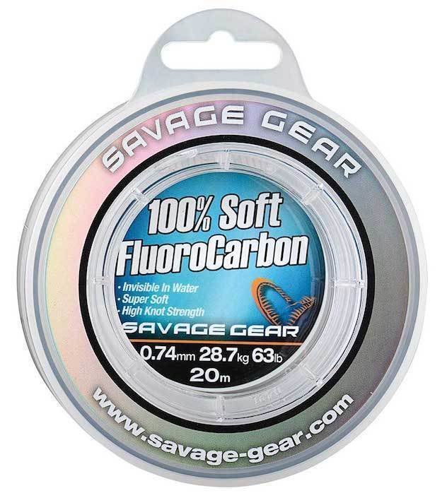 Vlasec, šňůra Savage Gear Soft Fluoro Carbon Transparentní 0,33 mm 7 kg 50 m