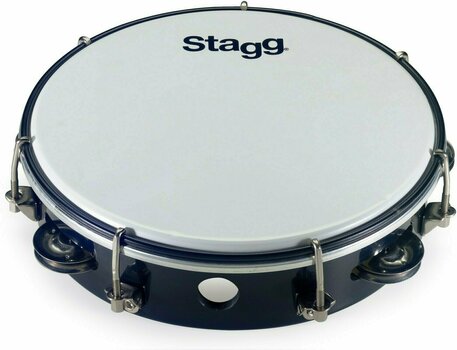 Tambourine met vel Stagg TAB-108P/BK - 1