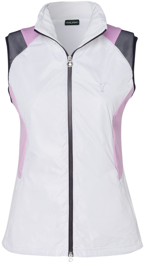 Colete Golfino Stretch Techno Fleece Womens Vest Optic White 36