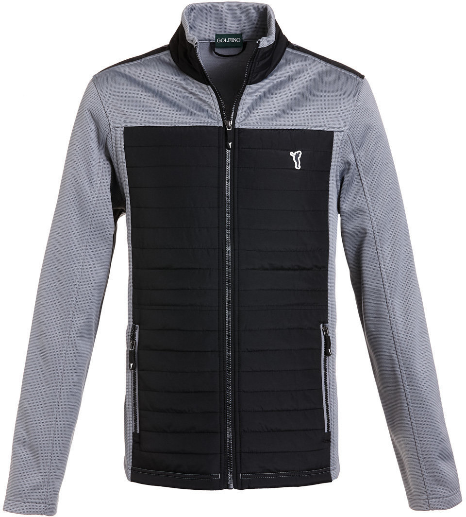 Jacket Golfino Microfibre Fleece Chrome Grey 48