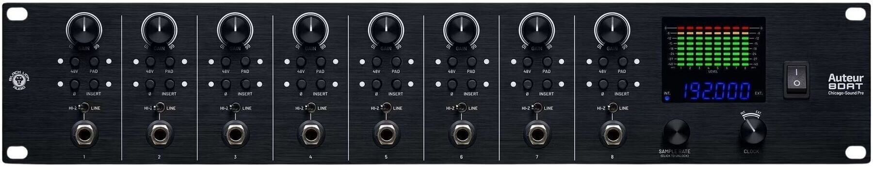 Mikrofonsko predpojačalo Black Lion Audio Auteur 8DAT Mikrofonsko predpojačalo