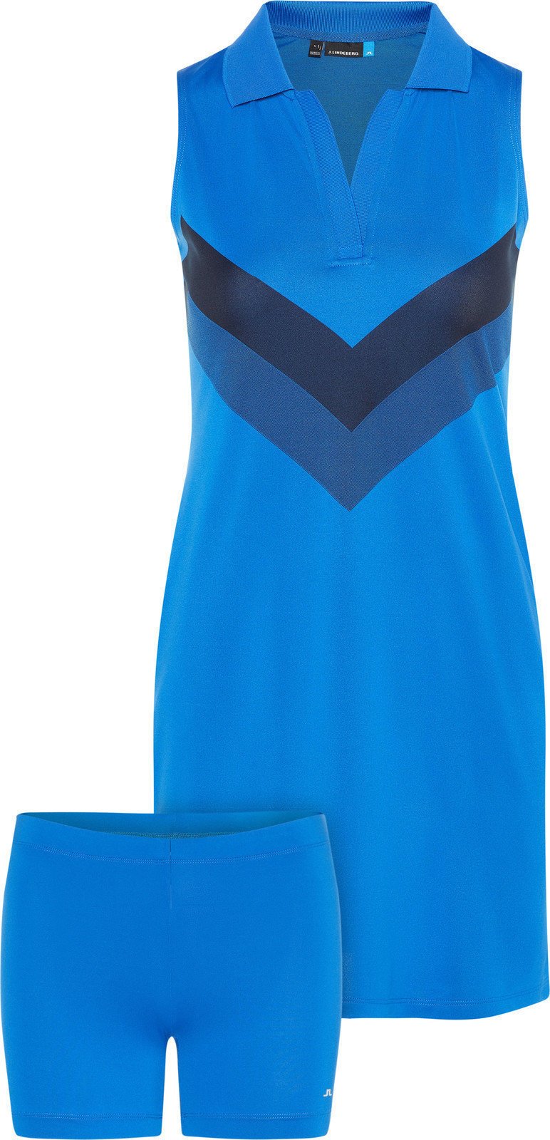 Поли и рокли J.Lindeberg Chelene TX Jaquard Womens Polo Dress Pop Blue S