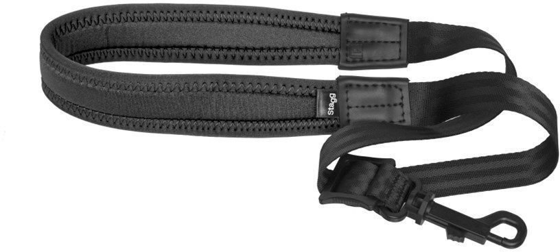 Cinghia per strumento a fiato Stagg SAX STRAP2 BK Cinghia per strumento a fiato