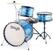 Junior Drum Set Stagg Tim Jr 3/16B Junior Drum Set Blue Blue (Damaged)