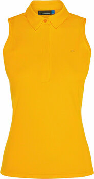 Camisa pólo J.Lindeberg Dena TX Jersey Sleeveless Womens Polo Shirt Warm Orange S - 1