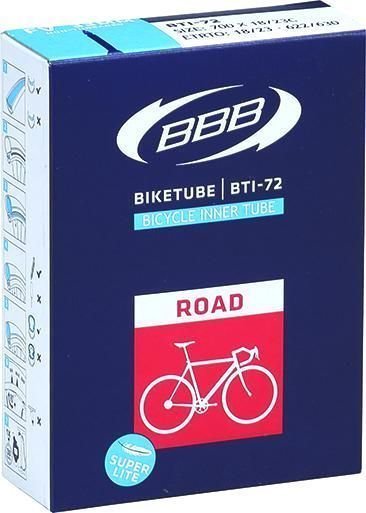 Cámaras Bicicleta BBB Biketube Road 19 - 23 mm 48.0 Presta Bike Tube Cámaras Bicicleta