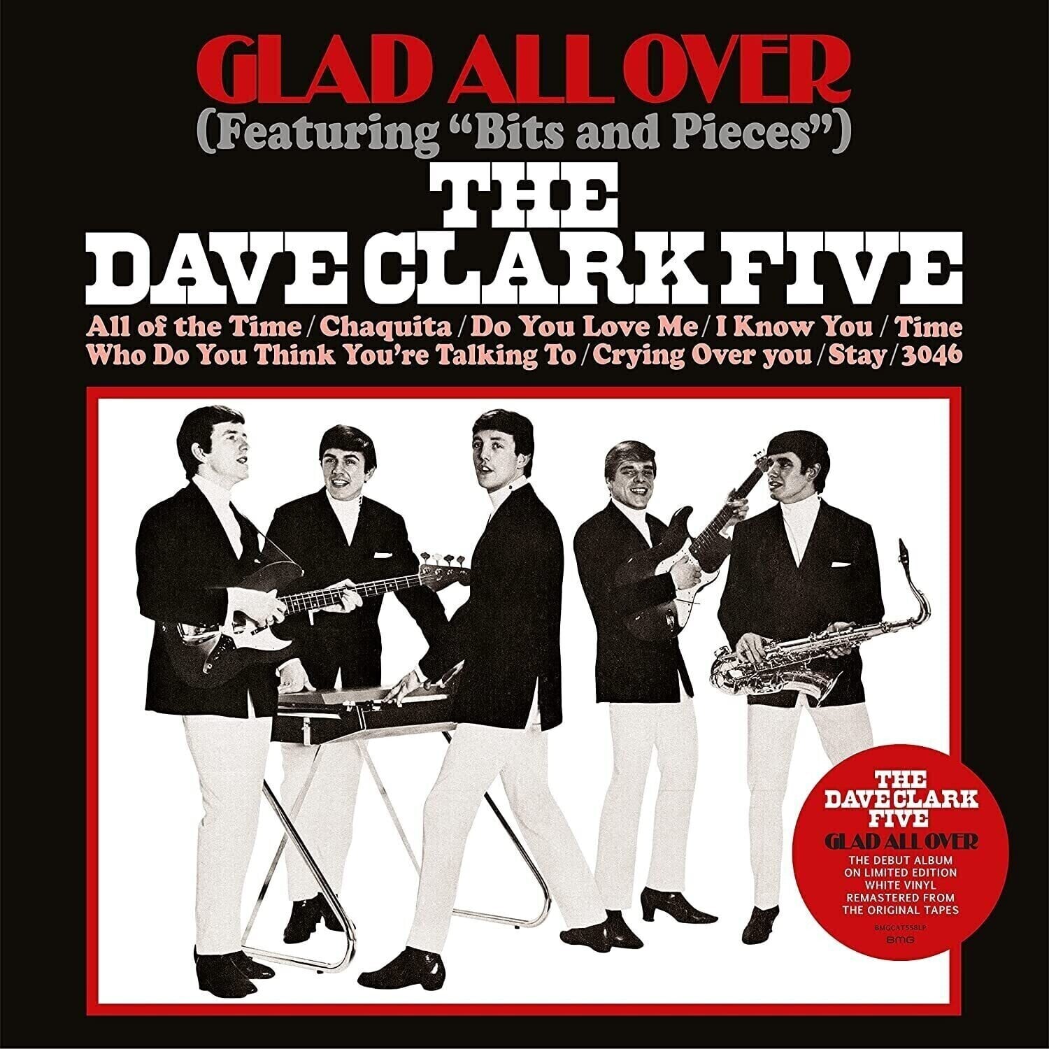 Schallplatte The Dave Clark Five - Glad All Over (Remastered) (Limited Edition) (White Coloured) (LP)