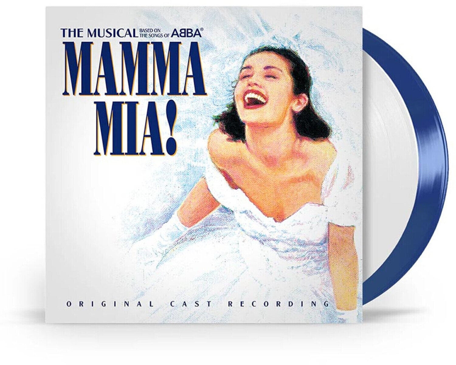 Vinyl Record Björn Ulvaeus & Benny Andersson - Mamma Mia! The Musical Based On The Songs Of ABBA (Original London Cast) (Limited Edition) (White/Blue Coloured) (2 LP)