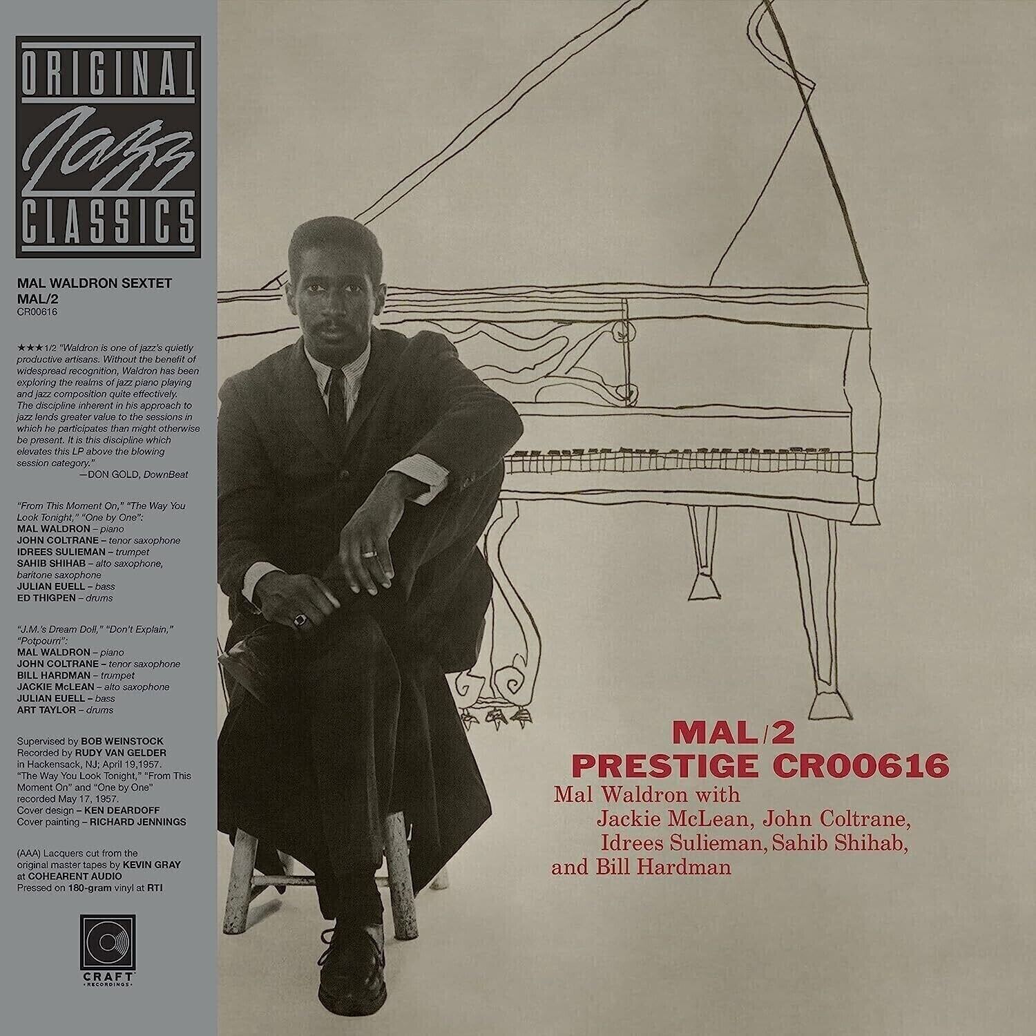 Schallplatte Mal Waldron & Jackie McLean & John Coltrane & Idrees Sulieman & Sahib Shihab & Bill Hardman - Mal/2 (180 g) (LP)