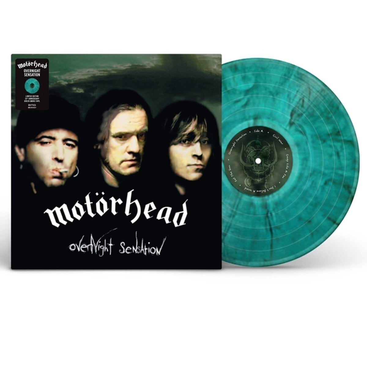 Vinyl Record Motörhead - Overnight Sensation (Limited Edition) (Green Smoke Coloured) (LP)