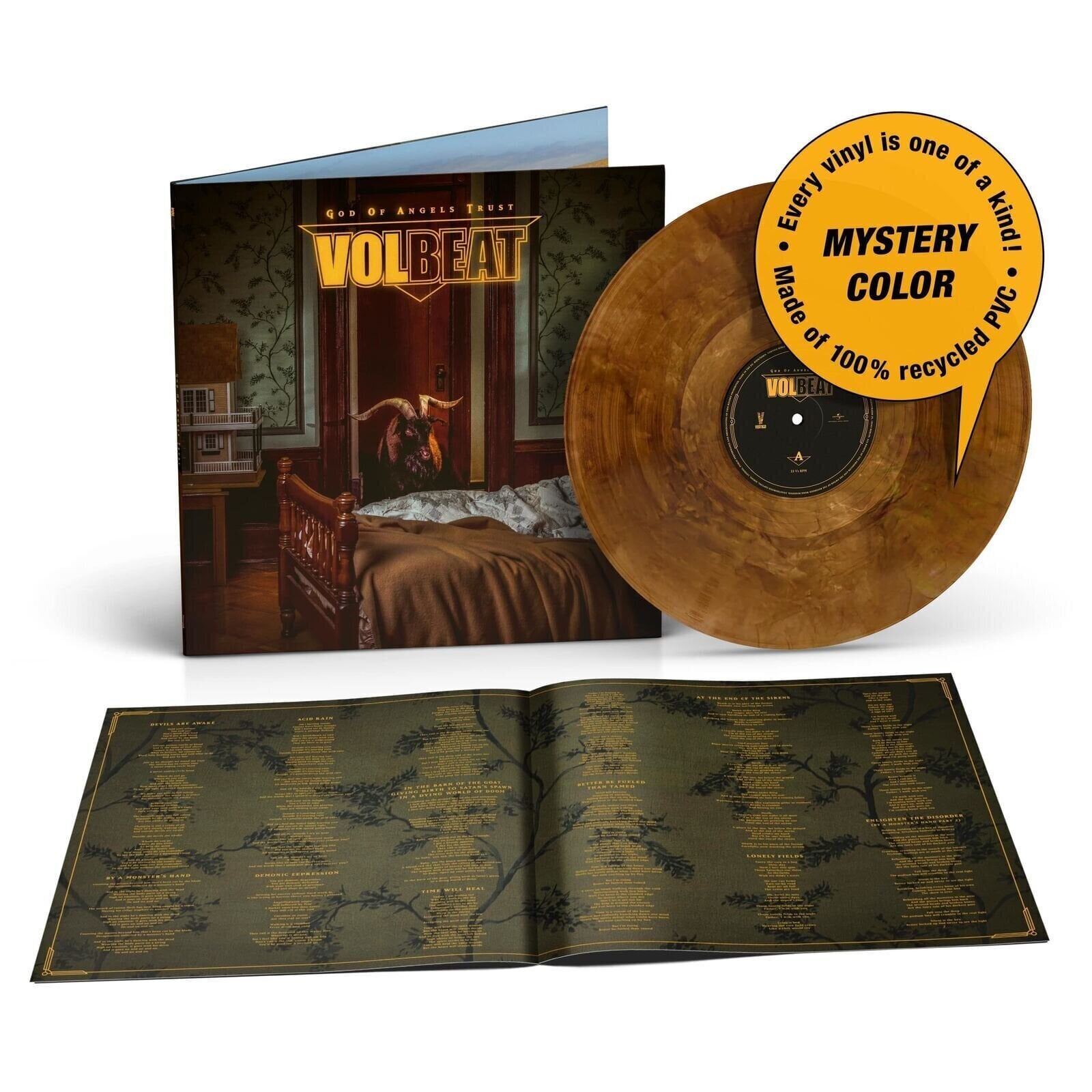 Disc de vinil Volbeat - God Of Angels Trust (Mystery Recycled Coloured) (180 g) (LP)