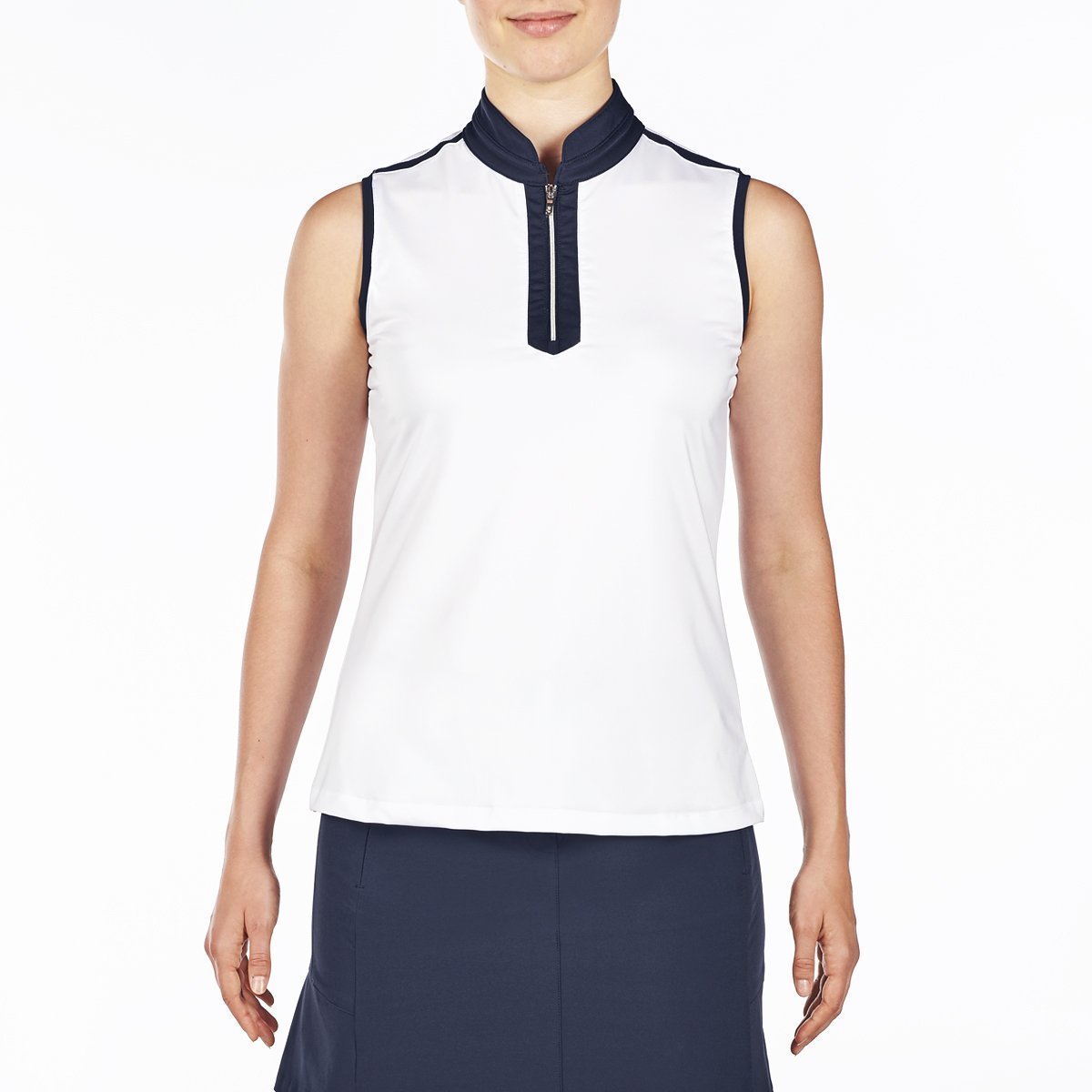 Pikétröja Nivo Andie Mock Womens Polo Shirt White XS