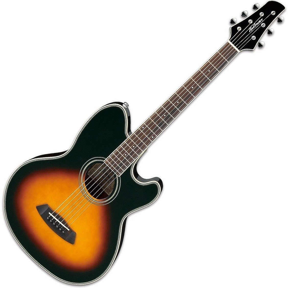 Elektro-akoestische gitaar Ibanez Tcy 70 Vintage Sunburst