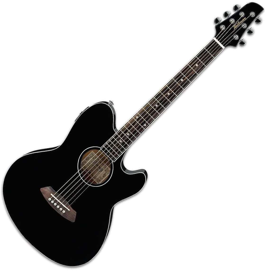 Elektro-akoestische gitaar Ibanez TCY 8 Black