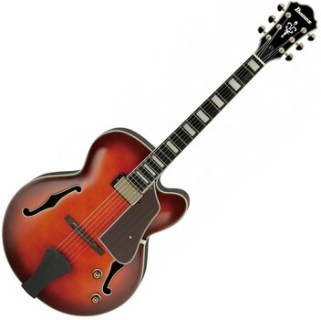 Semi-akoestische gitaar Ibanez AFJ 91 Sunset Red - 1