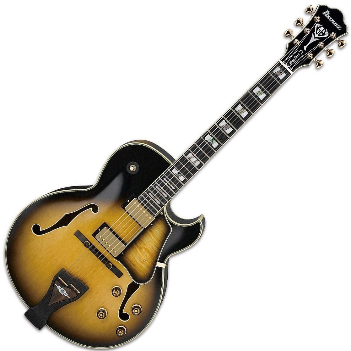 Semi-Acoustic Guitar Ibanez LGB300-VYS Vintage Yellow Sunburst
