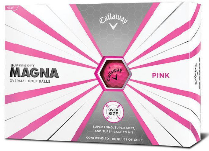 Palle da golf Callaway Supersoft Magna Golf Balls 19 Pink 12 Pack