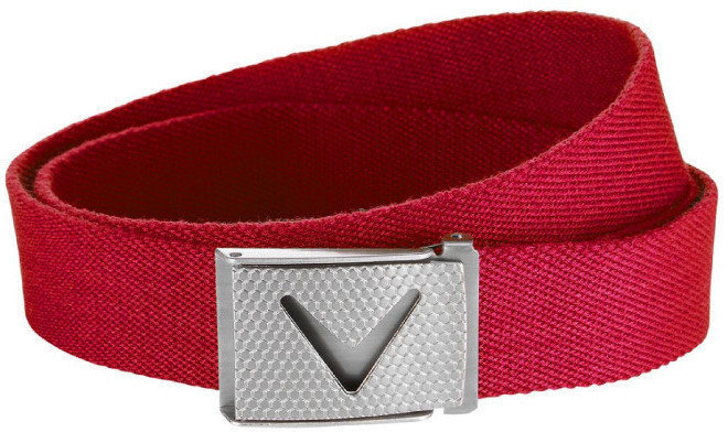 Cinto Callaway Cut-To-Fit Solid Webbed Belt Raspberry Os Mens