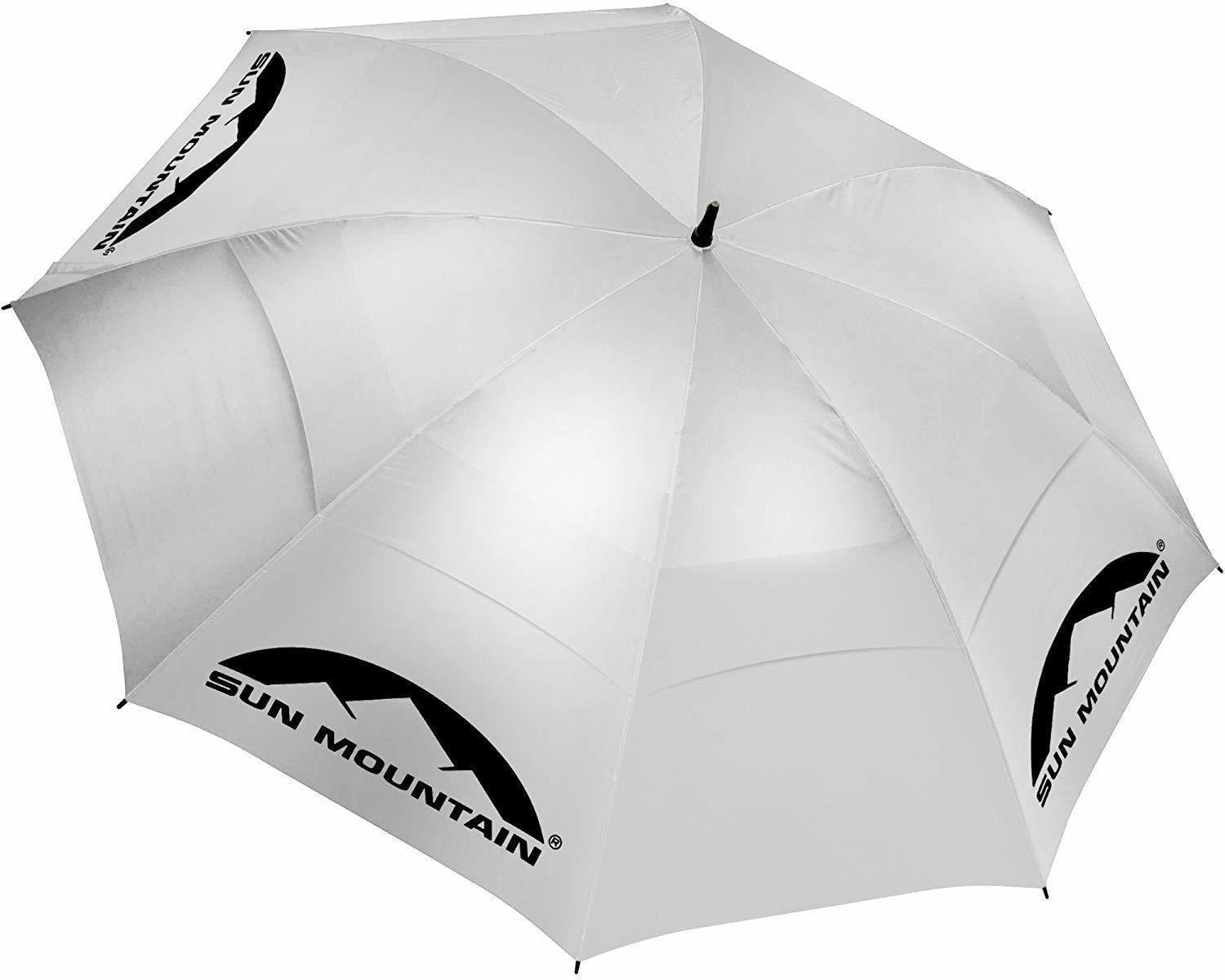 Sateenvarjo Sun Mountain UV Canopy Umbrella Silver